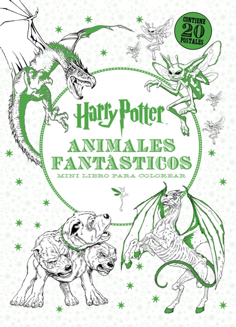 Harry Potter. Animales Fantásticos. Mini Libro Para Colorear